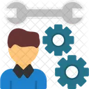 Person With A Wrench For Skills Skills Proficiency Icon