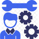 Person With A Wrench For Skills Skills Proficiency Icon