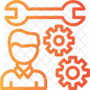 Person With A Wrench For Skills Skills Proficiency Icon