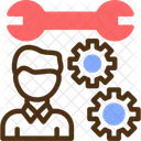 Person With A Wrench For Skills Skills Proficiency Icon