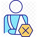 Person with injury  Icon