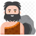 Persona Cavernicola Antiguo Icono