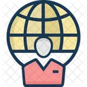 Mundial Usuario Servicios Globales Icono
