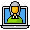 Trabajo Portatil Autonomo Negocio Virtual Icon