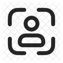 Persona Enmarcada Icono