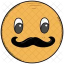 Personagem Bigode Emoji Ícone