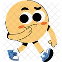 Personagem Andar Pensar Ícone
