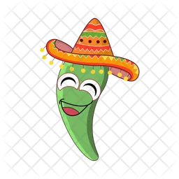 Personagem de chili méxico  Ícone