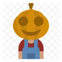 Personagem de abóbora  Ícone