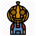 Personagem de abóbora  Ícone