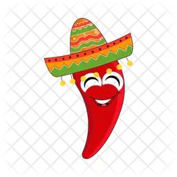 Personagem de chili méxico  Ícone