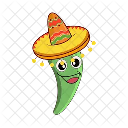 Personagem de chili méxico  Ícone