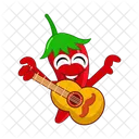 Mexico Pimenta Personagem Ícone