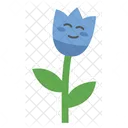 Personagem fofa de flor de tulipa  Icon