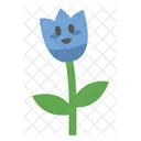 Personagem fofa de flor de tulipa  Icon