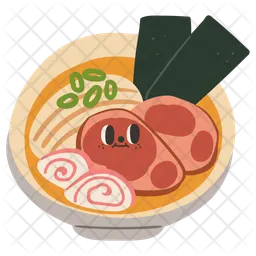 Personagem fofo de ramen  Ícone