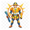 Personagem Guerreiro Jogo Lutador Icon