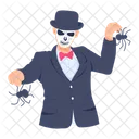 Personagem Maligno Personagem Diabolico Boca Costurada Ícone