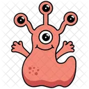 Caricatura Personaje Monstruo Icono