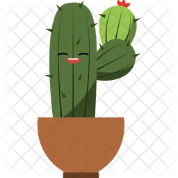 Personaje de cactus  Icono