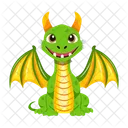 Vector De Dragon Criatura Mitica Criatura Legendaria Icono