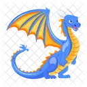 Vector De Dragon Criatura Mitica Criatura Legendaria Icono