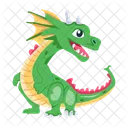 Vector De Dragon Criatura Mitica Criatura Legendaria Icono