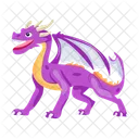 Vector De Dragon Criatura Mitica Criatura Legendaria Icono