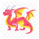 Vector De Dragon Criatura Mitica Criatura Legendaria Icono