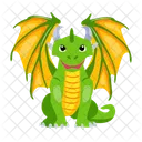 Vector De Dragon Criatura Mitica Criatura Legendaria Icono