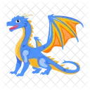 Vector De Dragon Criatura Mitica Criatura Legendaria Icono