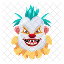 Vector De Cara Aterradora Cara De Payaso Personajes Malvados Icono