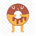 Personaje de donut  Icono