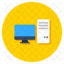 Personal Computer Monitor Desktop Icon