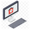 Personal Computer Access Monitor Display Icon