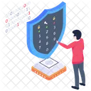 Cybersecurity Personal Data Protection Data Safety Icon
