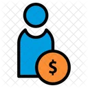 Personal Finace Businessman Dollar Icon