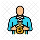 個人、財務、予算 アイコン