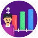 Man Growth Personal Growth Growth Chart Icon