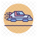 Personal Hovercar Hoverboard Car Icon