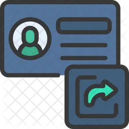 Personal Information Share  Icon