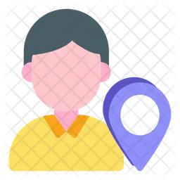 Personal Location Flag Icon