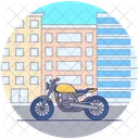 Personal Motorbike Scooter Bike Icon