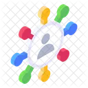 Personal Network Personal Connection Social Person Icon
