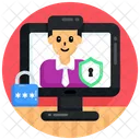 Profile Security Personal Safety Online Person Security Icon
