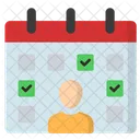 Personal Schedule Calendar Timetable Icon