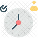 Personal Scheduler Clock Management Icon