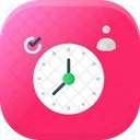Personal Scheduler Clock Management Symbol