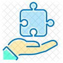 Personal Solution Hand Puzzle Icon
