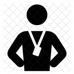 Personal trainer Icon of Glyph style - Available in SVG, PNG, EPS, AI